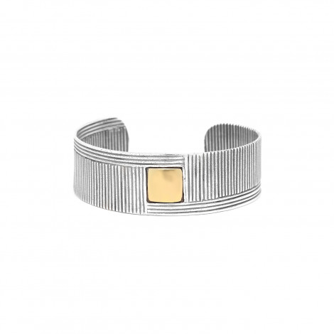 Bracelet rigide inclusion dorée "Dandy"