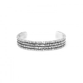 Rigid bracelet (silvered) "Biwa" - Ori Tao