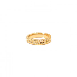Thin adjustable ring (golden) "Biwa" - Ori Tao