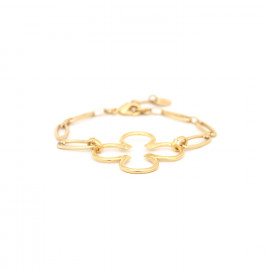 Bracelet chance chaine ovale (doré) "Clover" - Ori Tao