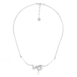 Short snake necklace (silvered) "Venin" - Ori Tao
