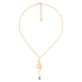 Snake pendant necklace (golden) "Venin" - Ori Tao
