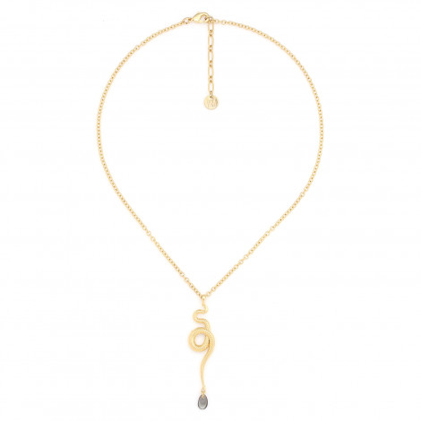 Snake pendant necklace (golden) "Venin"