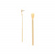 Long chain post earrings (golden) "Miyako" - Ori Tao