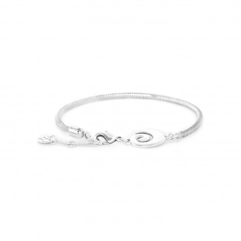Simple ajustable bracelet (silvered) "Bagyo"