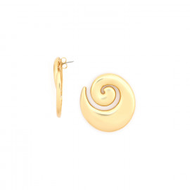 XL post earrings (golden) "Bagyo" - Ori Tao