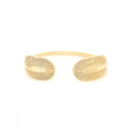 Engraved rigid bracelet (golden) "Miyako" - Ori Tao
