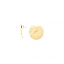 Leaf post earrings (golden) "Palmspring" - Ori Tao