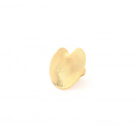 Adjustable leaf ring (golden) "Palmspring" - Ori Tao