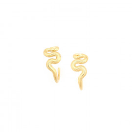 Small creoles earrings (golden) "Venin" - Ori Tao