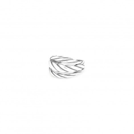 3 twists ring (silvered) "Merida"