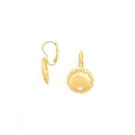 Simple french hook earrings (golden) "Merida" - Ori Tao