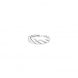 Simple adjustable ring (silvered) "Merida" - Ori Tao