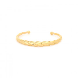 Twisted rigid bracelet (golden) "Merida" - Ori Tao