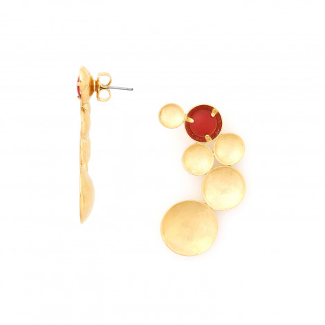 Big post earrings (golden) "Jimili"
