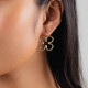 French hook clover earrings (golden) "Clover" - Ori Tao