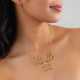 3 clovers necklace (golden) "Clover" - Ori Tao