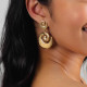 2 elements post earrings (golden) "Bagyo" - Ori Tao
